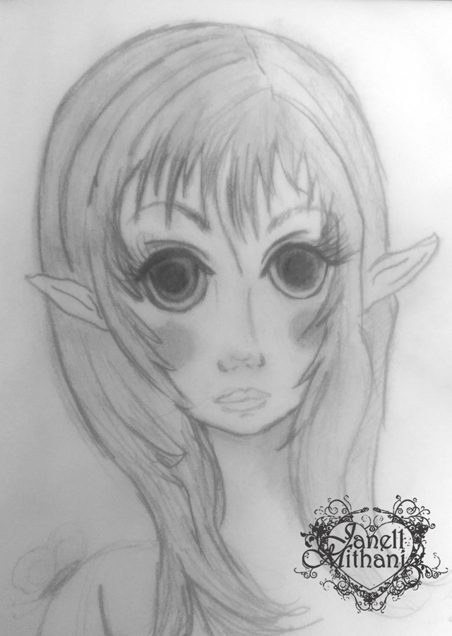fairy sketch Laurel by Janell Mithani